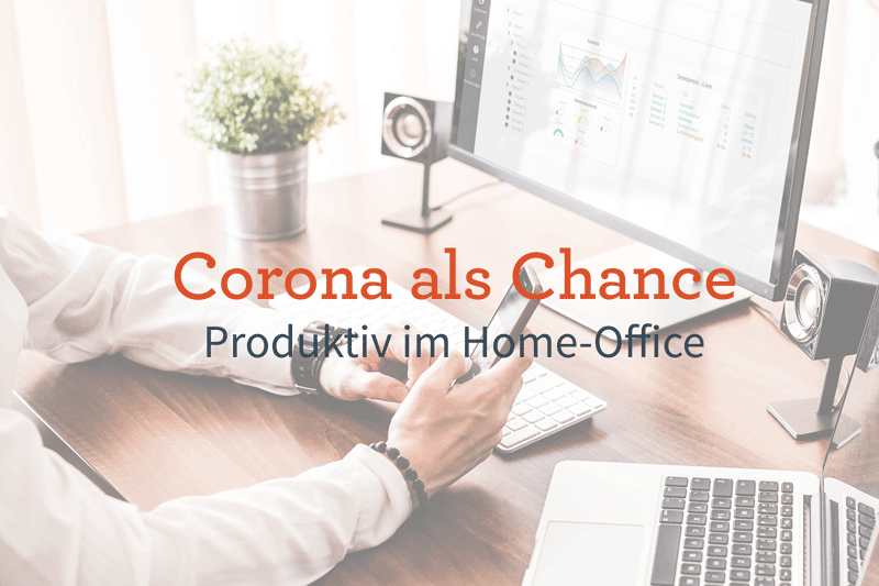 Produktivität im Home-Office Arbeitsplatz zu Hause