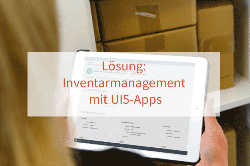 Lösung Inventarmanagement mit UI5 Apps